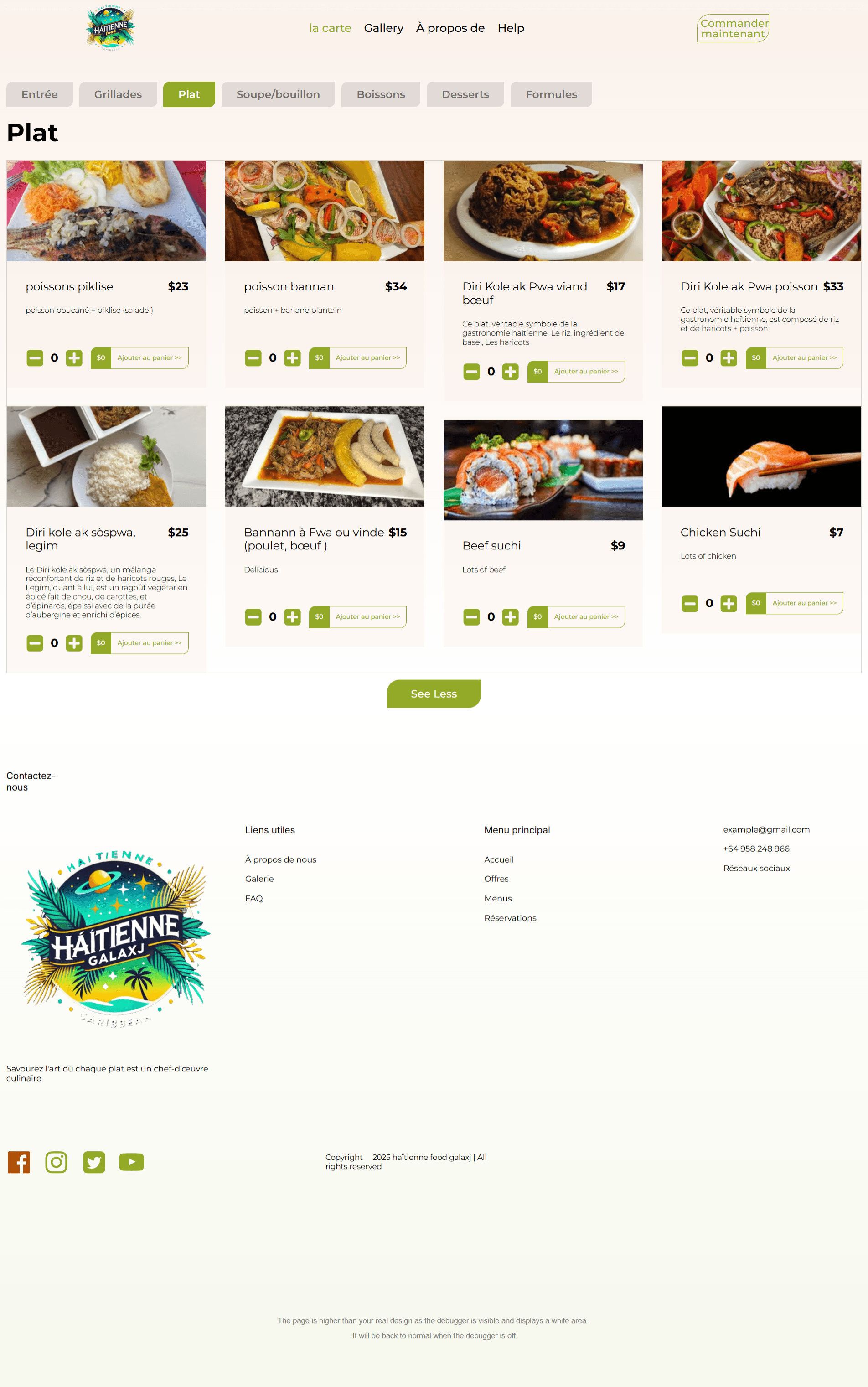 Vue intérieure du site restaurant